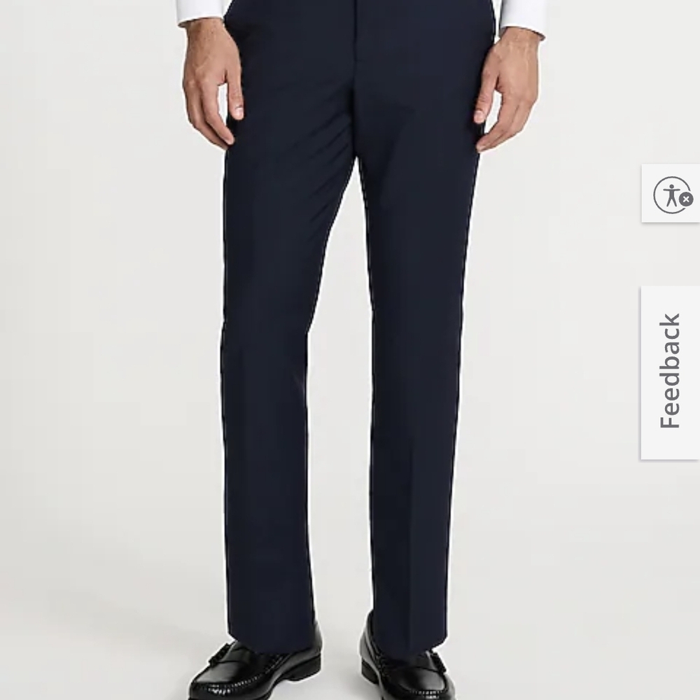EXPRESS NWT Slim Navy Wool-blend Washable Modern Tech Suit Pant